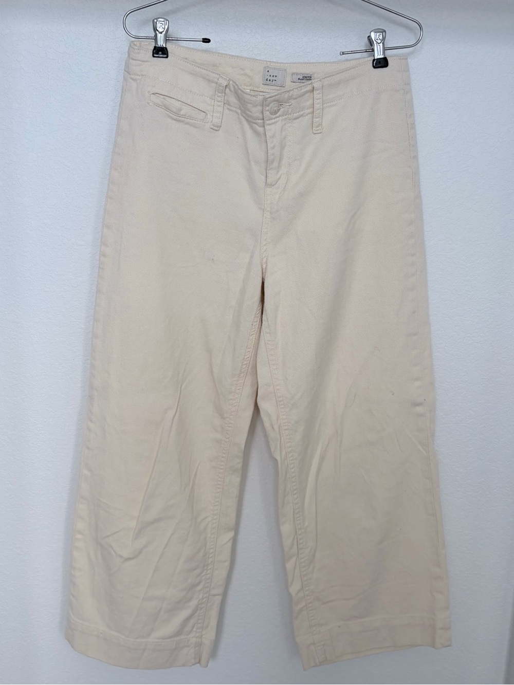 a new day Light Cream Wide-Leg High-Rise Pants